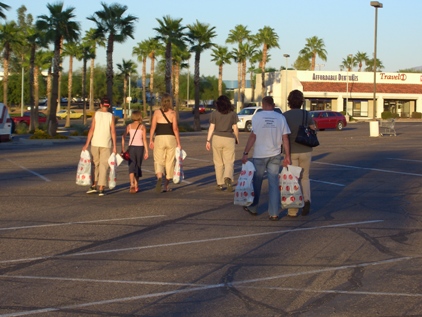 In Tucson angekommen wurden wir unser Geld beim Shoppen schnell los